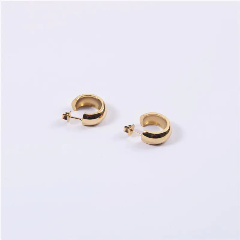 Modern Geometric Hoop Earrings