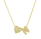 Zircon Heart Necklace