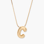 3D Balloon Letter Necklace