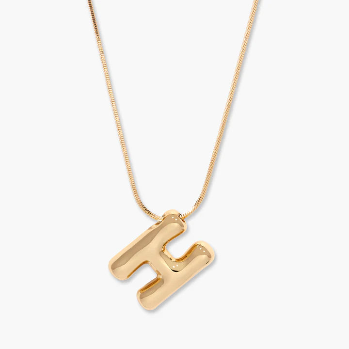 3D Balloon Letter Necklace