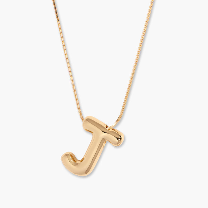 3D Balloon Letter Necklace