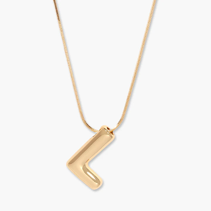 3D Balloon Letter Necklace