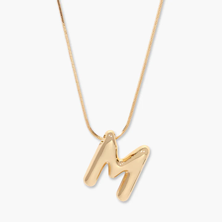 3D Balloon Letter Necklace