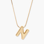 3D Balloon Letter Necklace
