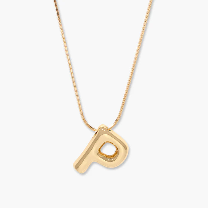 3D Balloon Letter Necklace
