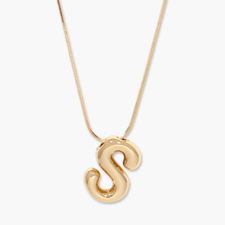 3D Balloon Letter Necklace