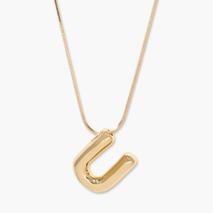 3D Balloon Letter Necklace