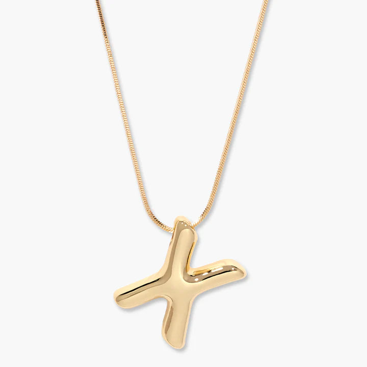 3D Balloon Letter Necklace