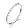 Zircon Cuff Bangle Bracelet