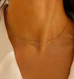Bead Clavicle Necklace