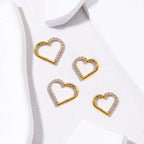 Heart-Shaped Cartilage Piercing Earring 16G