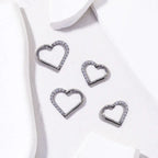 Heart-Shaped Cartilage Piercing Earring 16G