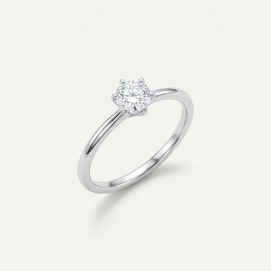 Radiant Solitaire Diamond Proposal Ring