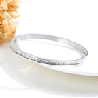 Zircon Cuff Bangle Bracelet