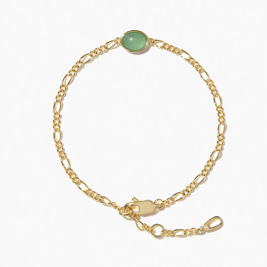 Simple Green Dongling Bracelet