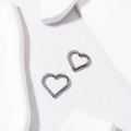 Heart-Shaped Cartilage Piercing Earring 16G