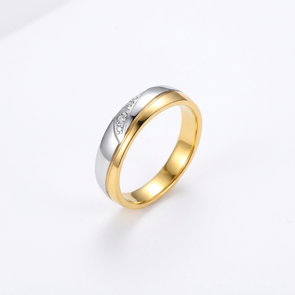 Eternal Micro-Pavé Couple Ring Set