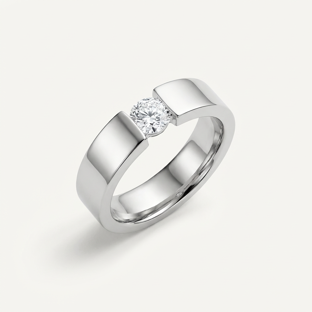 Radiant Solitaire Diamond Proposal Ring