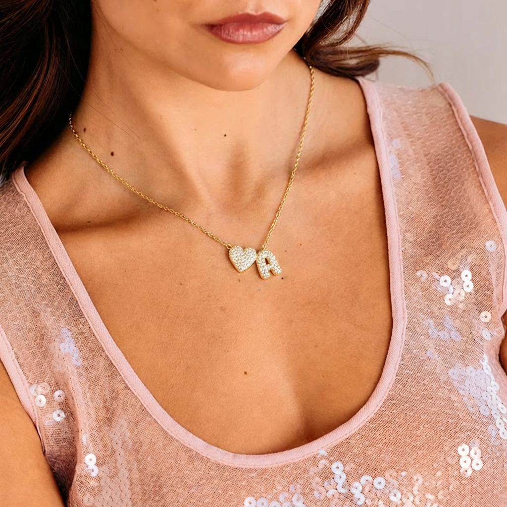 Zircon Heart Necklace