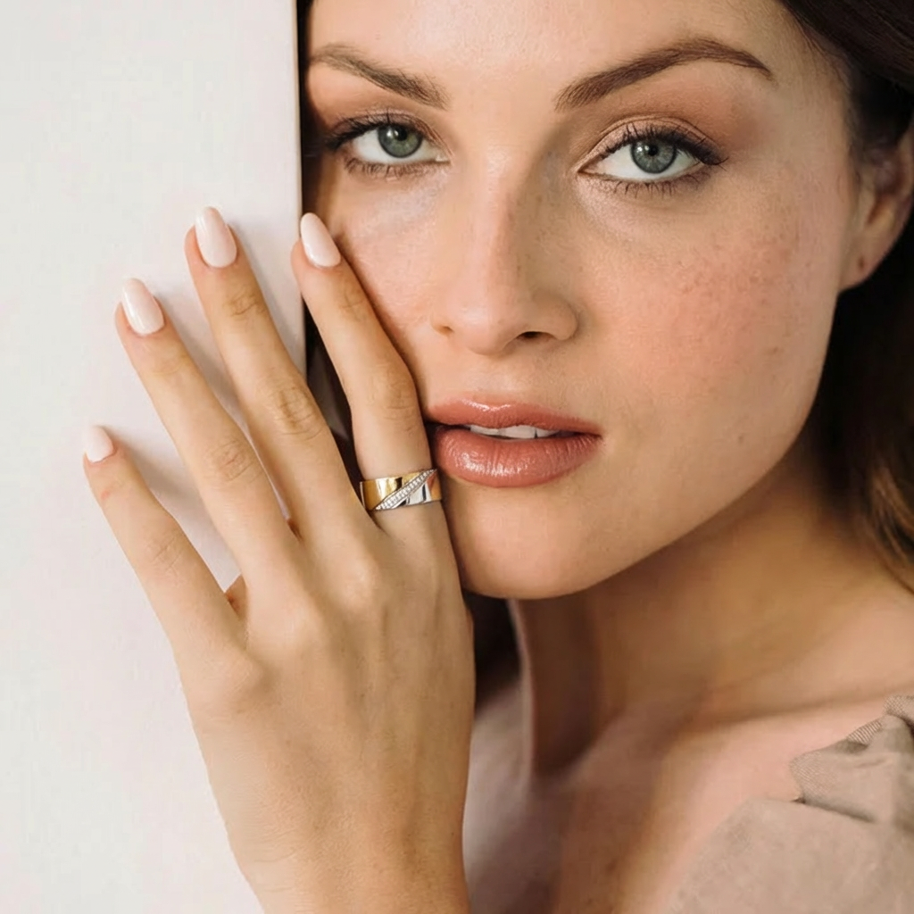 Eternal Micro-Pavé Couple Ring Set