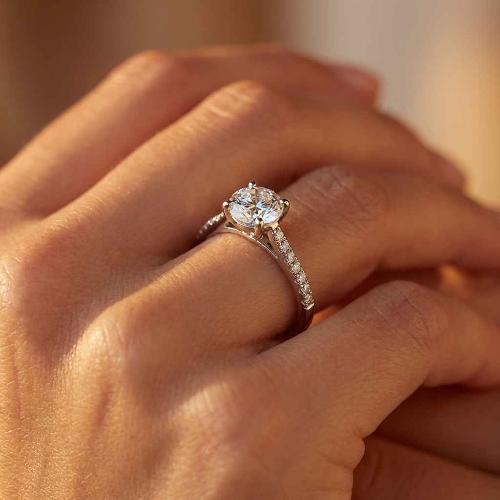 Zircon Solitaire Ring