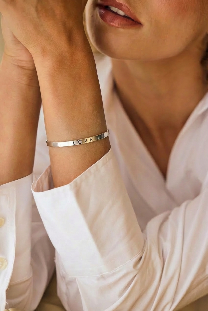 Love Open Cuff Bracelet