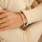 Zircon Cuff Bangle Bracelet