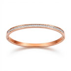 Zircon Cuff Bangle Bracelet