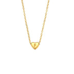 Initial Love Heart Necklace