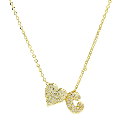 Zircon Heart Necklace
